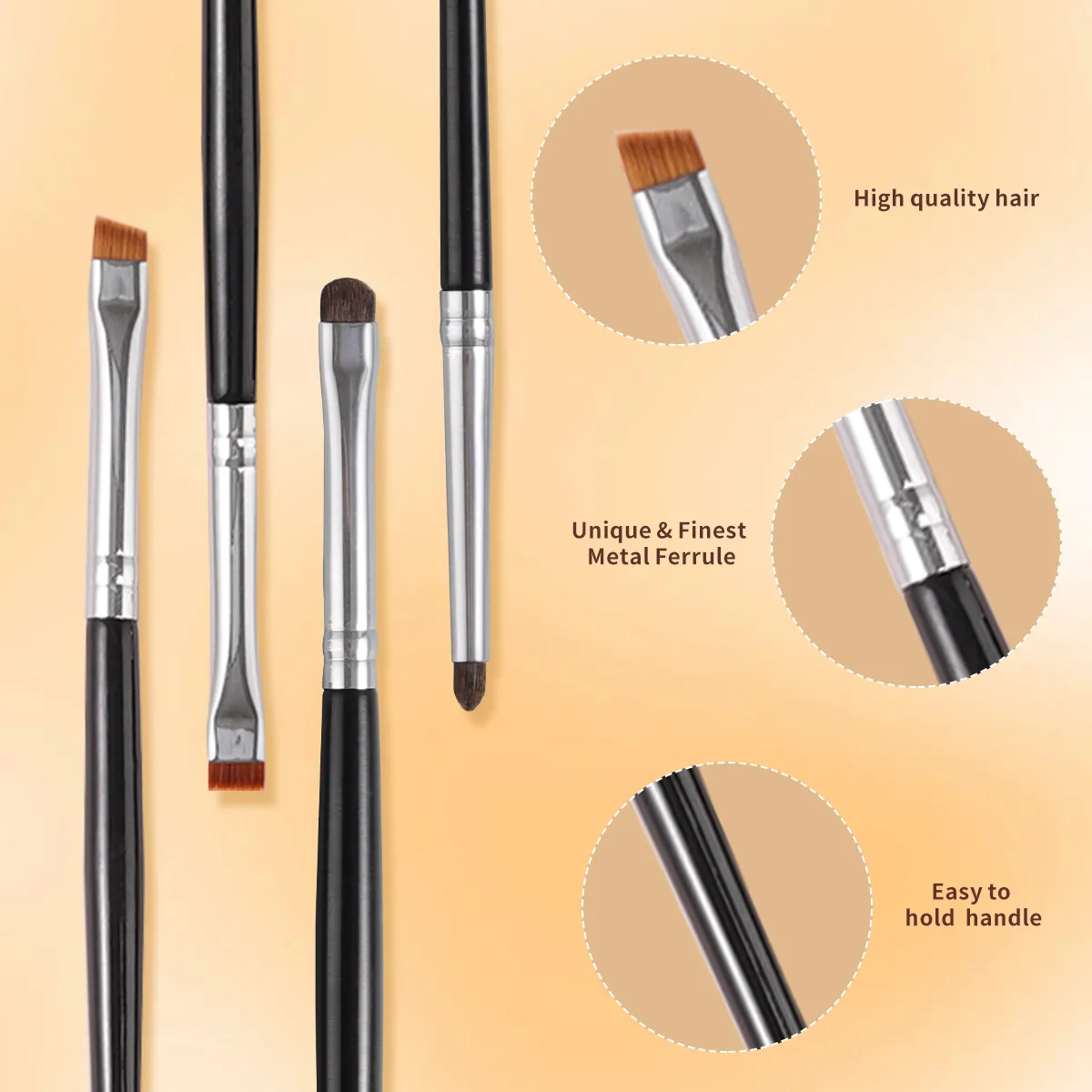 OVW Ultimate Eye Makeup Brush Set: Precision Eyeliner Detailing Blending Concealer and All-Purpose Brushes for Flawless Arti — image 4