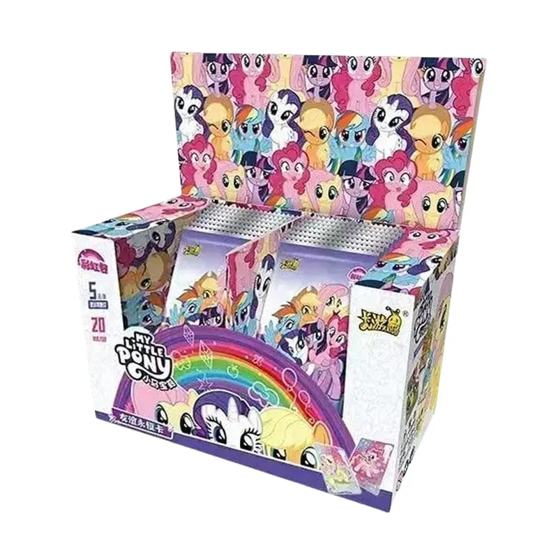 Originální My Little Pony Card Rainbow Series Herní kolekce Karta Kreslený Dětská Hračka Okolní Dívka Dárek Originální krabička
