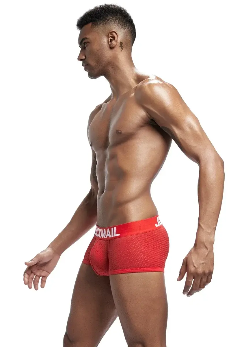 4PCS/Lot Boxer Men Mesh Breathable Boxershorts Men Underwear Shorts Panties Men Cuecas Boxer Underpants Calzoncillos — image 21