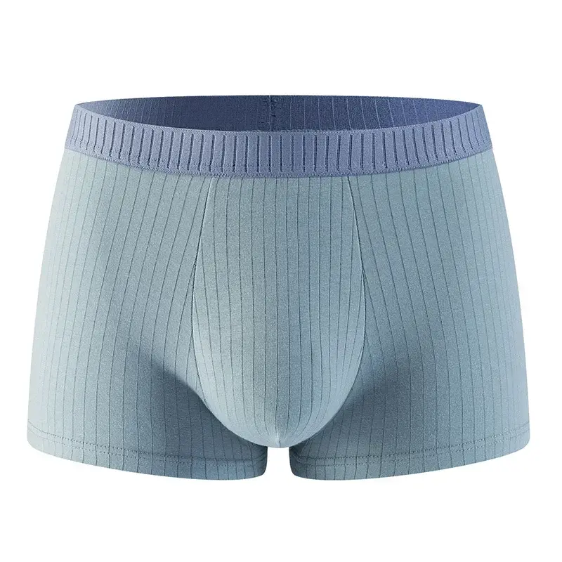 4pcs/set High Quality Cotton Men's Underwear Antibacterial Boxer Shorts Elastic Breathable Men Underpants Soft Male Short — image 2