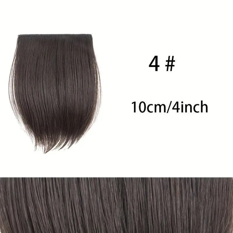 10cm/20cm/30cm Syntetisk kort lige pude Usynlig hårforlængelse Foring af hår Top Sidecover Hårstykke til kvinder — image 10