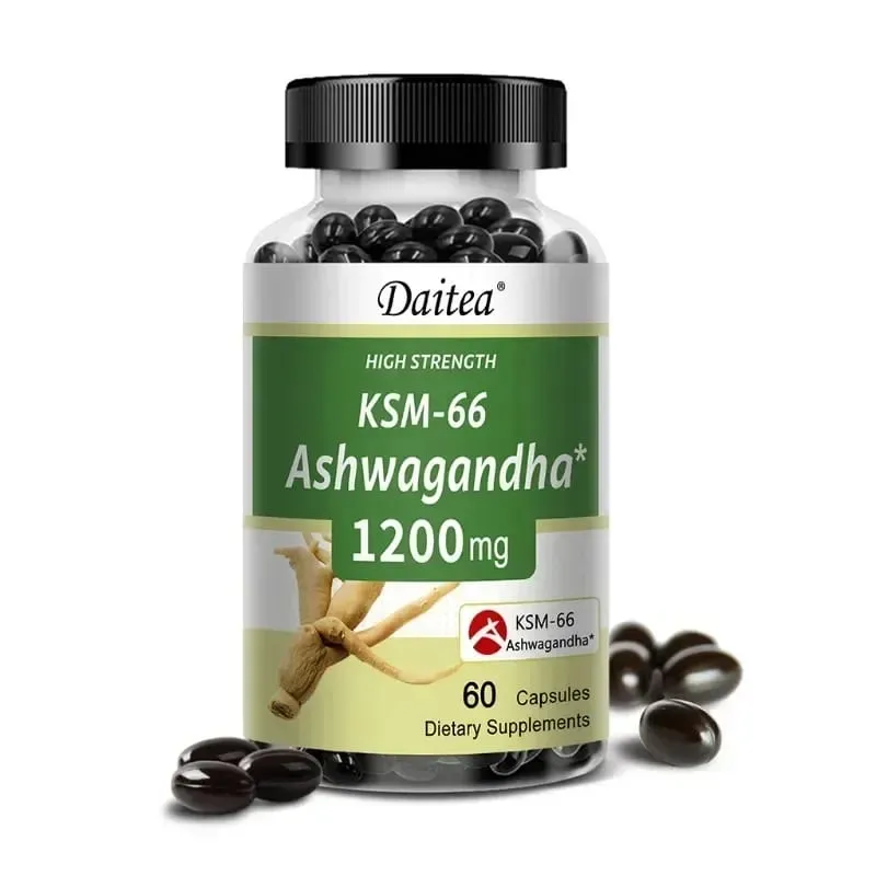 KSM-66 Ashwagandha Capsules 1200MG - Anxiety Relief Stress Reduction Sleep Improvement Mood Support Supplement — image 9