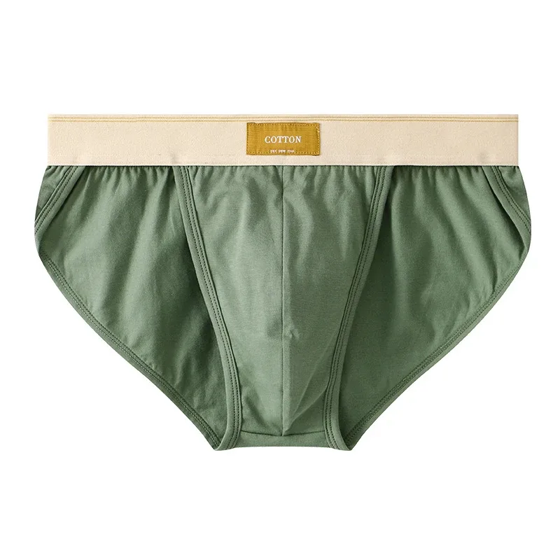 Men underwear cotton loose ropa interior hombre simple lingerie solid color calcinha Plus size sexy panties new boxers & briefs — image 5