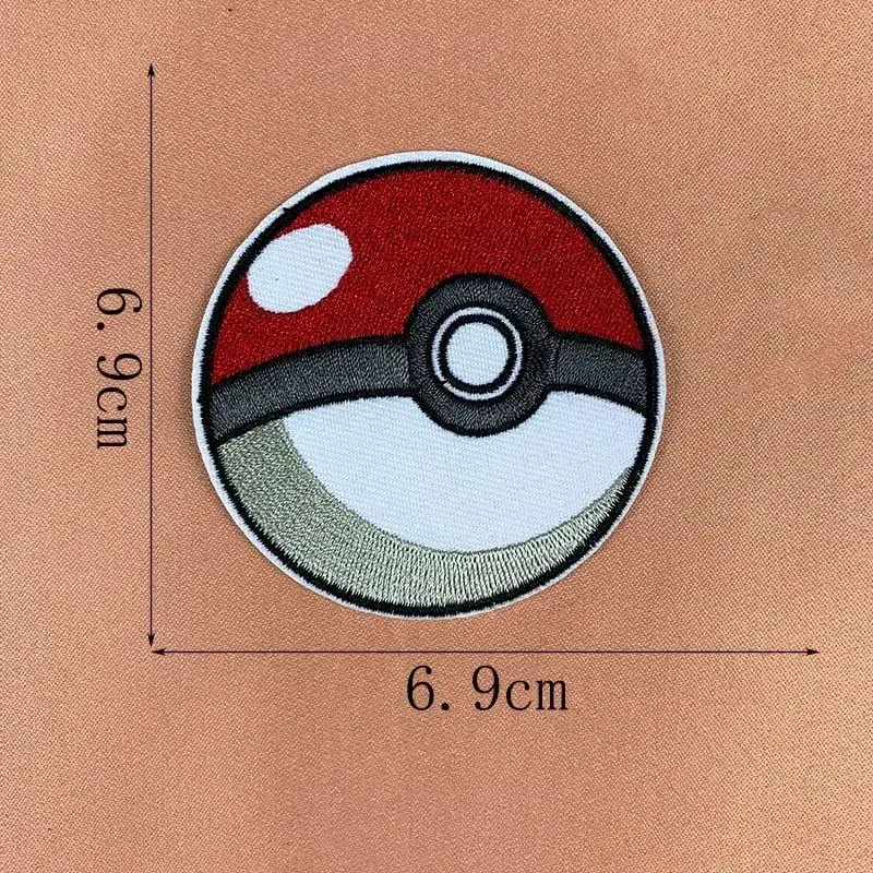 HOT 40 Style Snorlax Iron On Patch Embroidered Clothes Patches Cartoon for Clothing Kid Umbreon Cloth Stickers Garment Appliqués — image 45