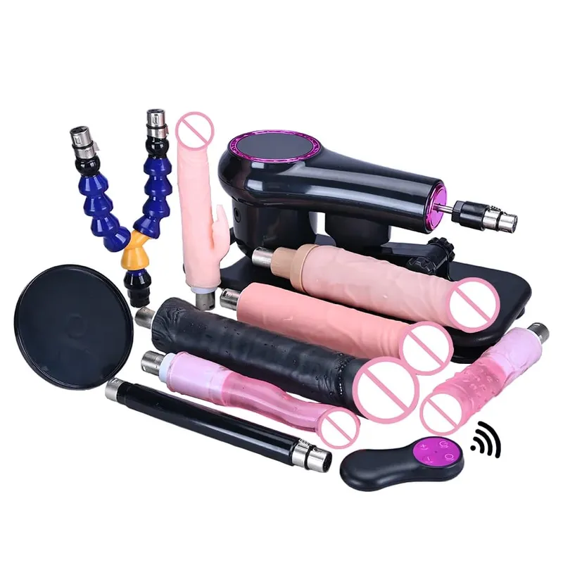 sex machine thrusting love machine automatic telescopic vibrator with Different Dildo Attachments Toys Sex toys — image 14