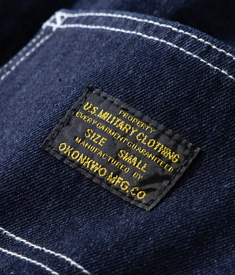 American Vintage Raw Denim Rail Worker Jeans - Americana Multi-Pocket Striped Work Pants / Outdoor Utility Trousers OKONKWO — image 3