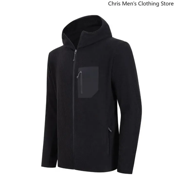 Cappotti con cerniera da uomo di alta qualità per l'autunno/inverno Cappotti caldi con cappuccio alla moda e versatili Felpe sportive casual per fitness — image 5