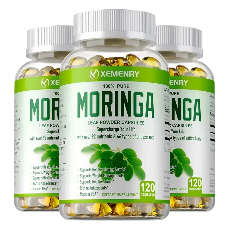 Organic Moringa Capsules - Strengthen The Immune System Promote Metabolism Enhance Energy Help Detoxification Anti-oxidation — image 11