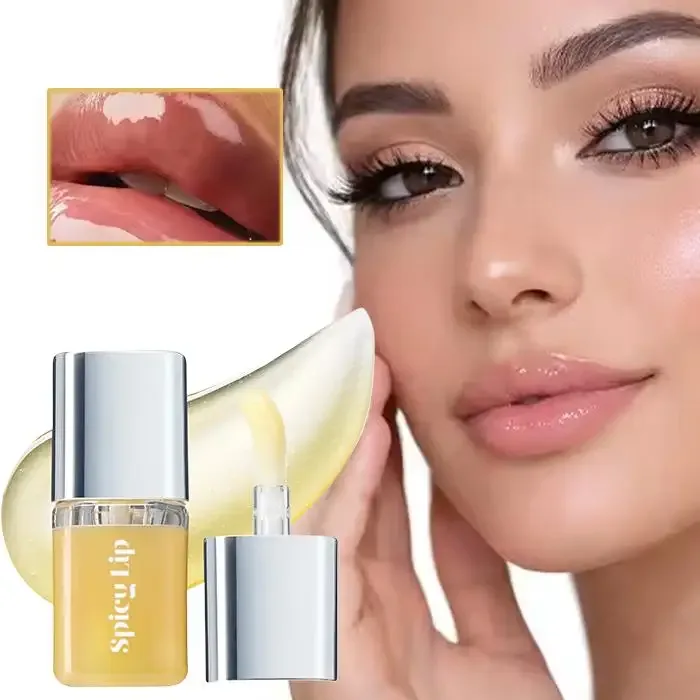 Brand Professional Plump Lips Oil 4g Extreme Volume Spicy Lip Plumper Gentle Nourishing Lip Balm Shiny Glossy Lasting Lip Care