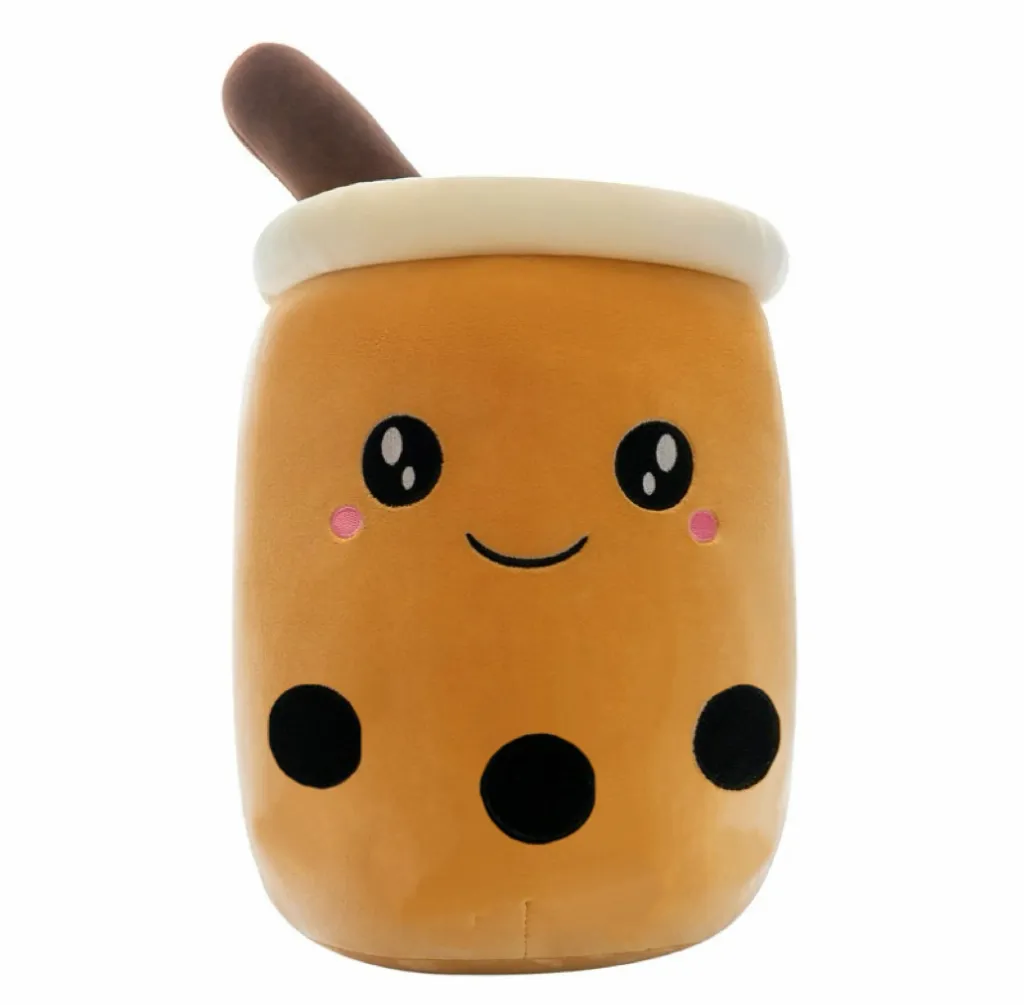 Leuke Gevulde Boba Pluche Bubble Tea Real-life Bubo Voedsel Melk Cup Plushie Kussen Zacht Kawaii Knuffels Cadeaus voor Kinderen Volwassen 24CM~ — image 4