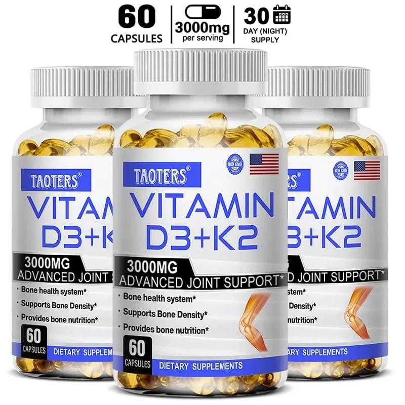 Συμπλήρωμα υγείας 3000 mg Vitamin D3+K2 - Συμπλήρωμα ασβεστίου για την ακρίβεια των οστών και τη γενική υγεία — image 10
