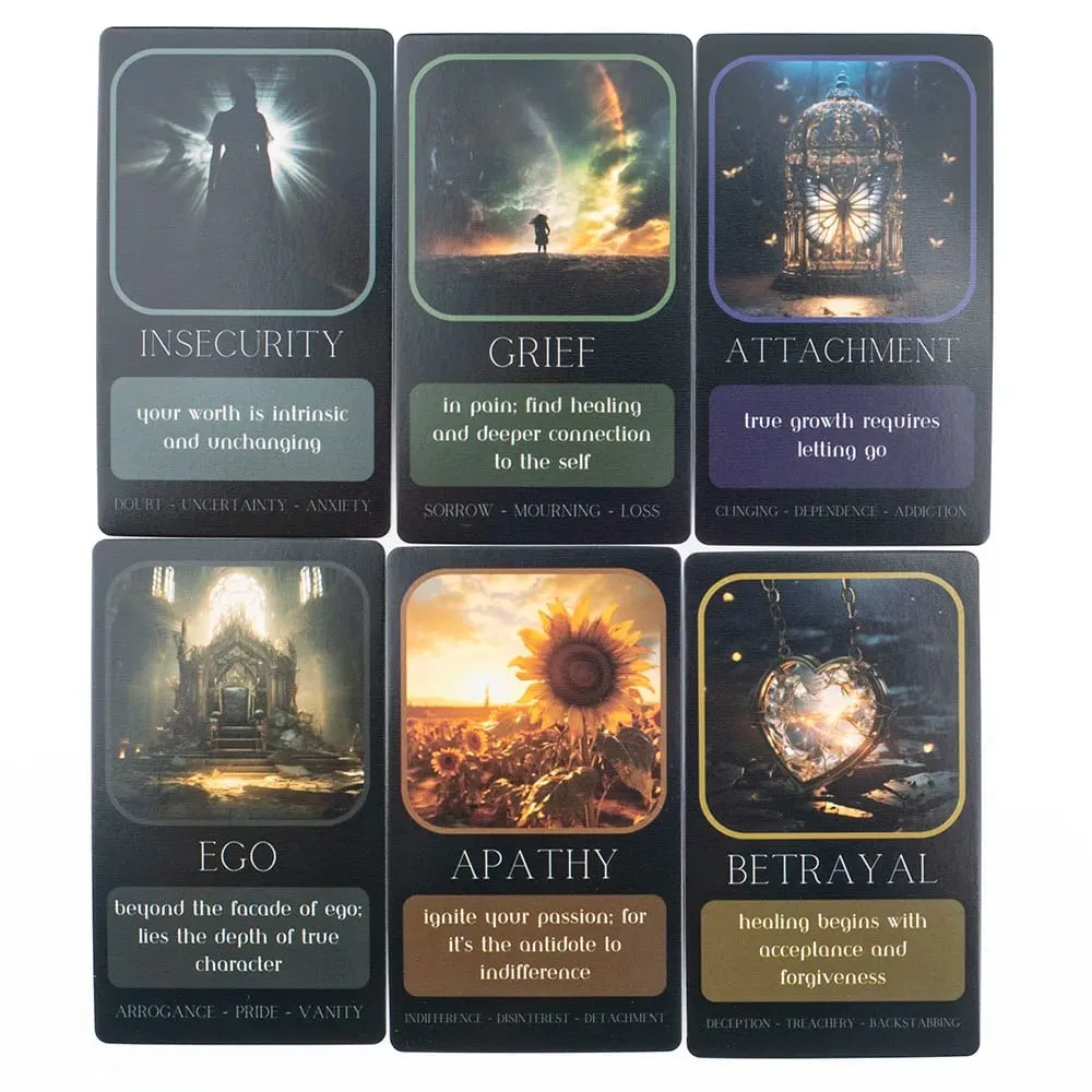 Shadow Work Oracle for Family Party High Quality Fortune Borad Game Deck with 33 English Visions Divination Cards 10.3*6.1cm — image 5