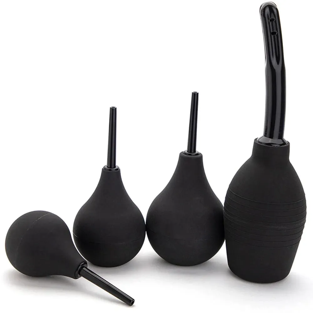 Enema Cleaning Container Vagina Anal Cleaner Douche Bulb Design Medical Rubber Health Hygiene Tool Sex Toys For Woman/Man — image 1