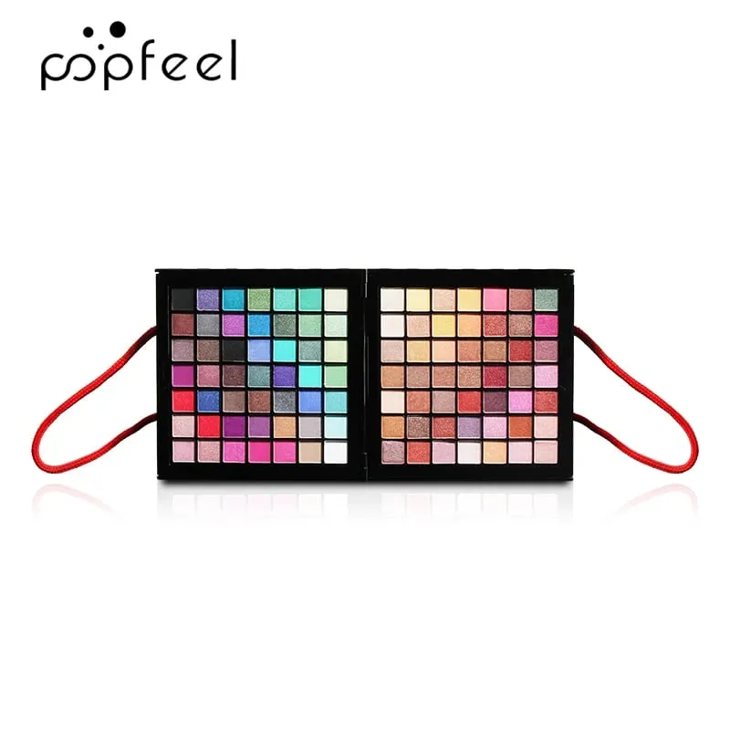 Makeup(eyeshadow blush lip gloss concealer) a mirror and tools—all-in-one. Perfect Women gift for loved ones.