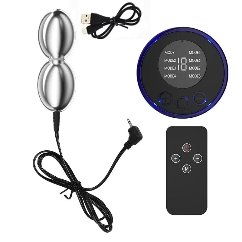 SM ไฟฟ้า Shock คู่ลูก Anal BUTT Plug Prostate Massager E-stim เพศของเล่นสำหรับชายเกย์ผู้หญิงช่องคลอดกระตุ้นตูด Dilator