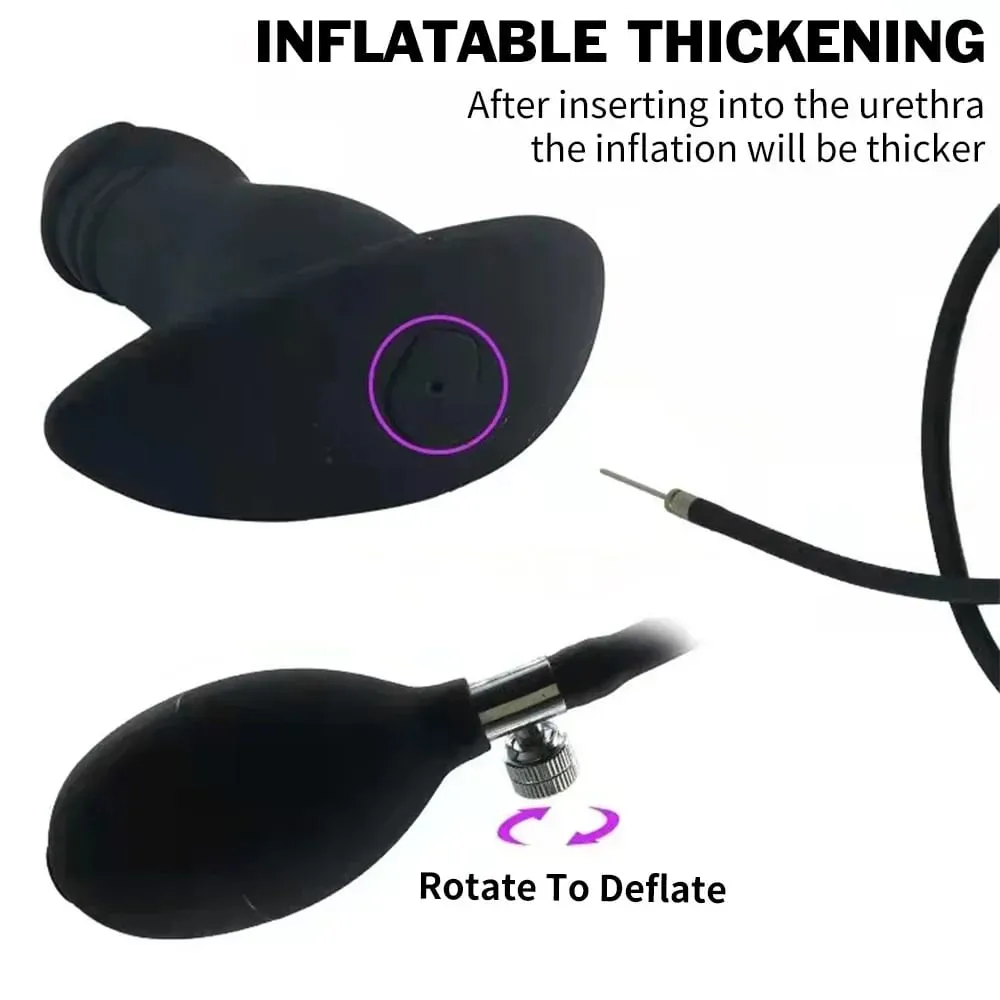 Inflatable Mouth Gag Silicone Ball Oral Fixation PU Leather Band Bondage Restraints Gag penis Bdsm Slave Game Sex Toys for Women — image 3