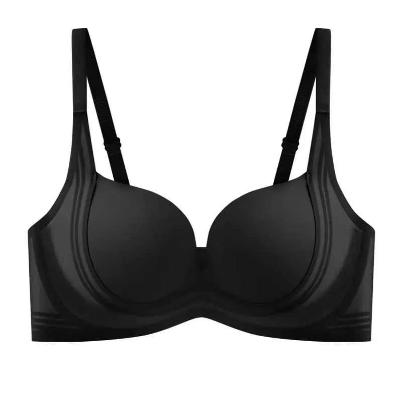 2025 Nahtloser Push-up-BH, kleine Brüste, raffend, vergrößernd, Anti-Durchhängen, dünnes Oberteil, dicke Unterseite, ohne Bügel, Dessous für Damen — image 8