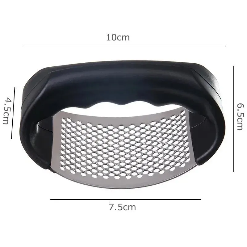Stainless Steel Garlic Press Crusher Manual Mincer Chopping Tools Curve Fruit Vegetable Cooking Kitchen Gadgets