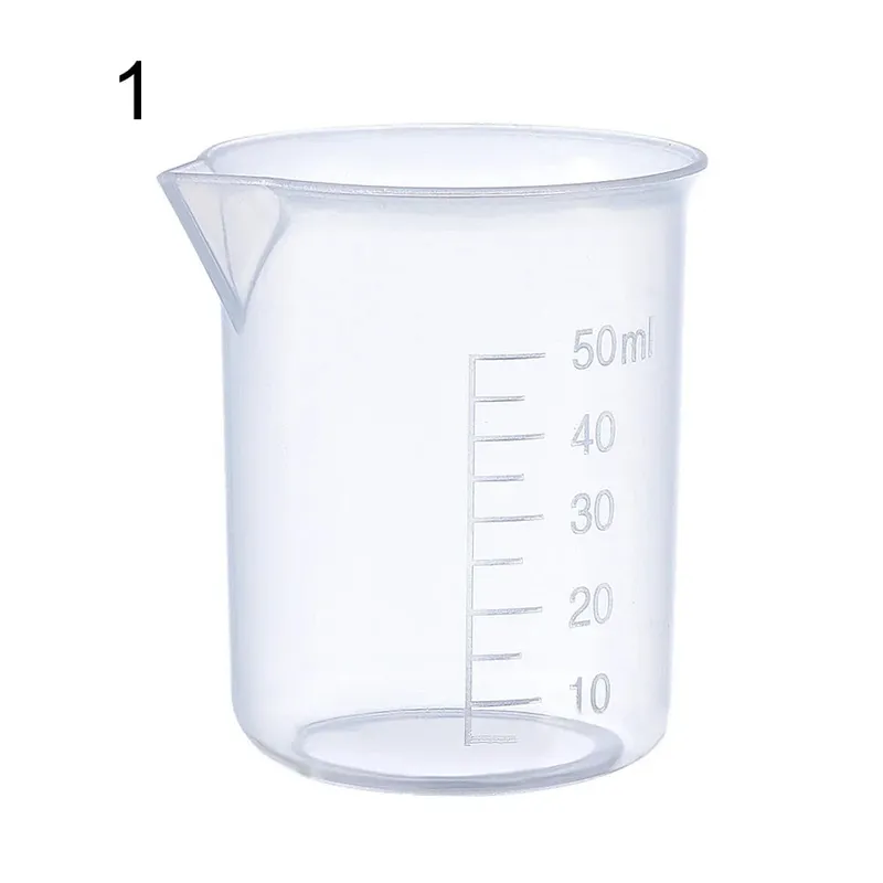 Measuring Cup Transparent Plastic Laboratory Beaker Graduated Liquid Jug Cup Kitchen Baking Cooking Measurement Scale Container