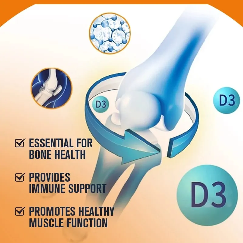 Vitamin D3 5000 IU 125 Mcg Vitamin D3 Capsules Healthy Muscle Function Helps Support Immune Health Strong Bones and Teeth — image 6