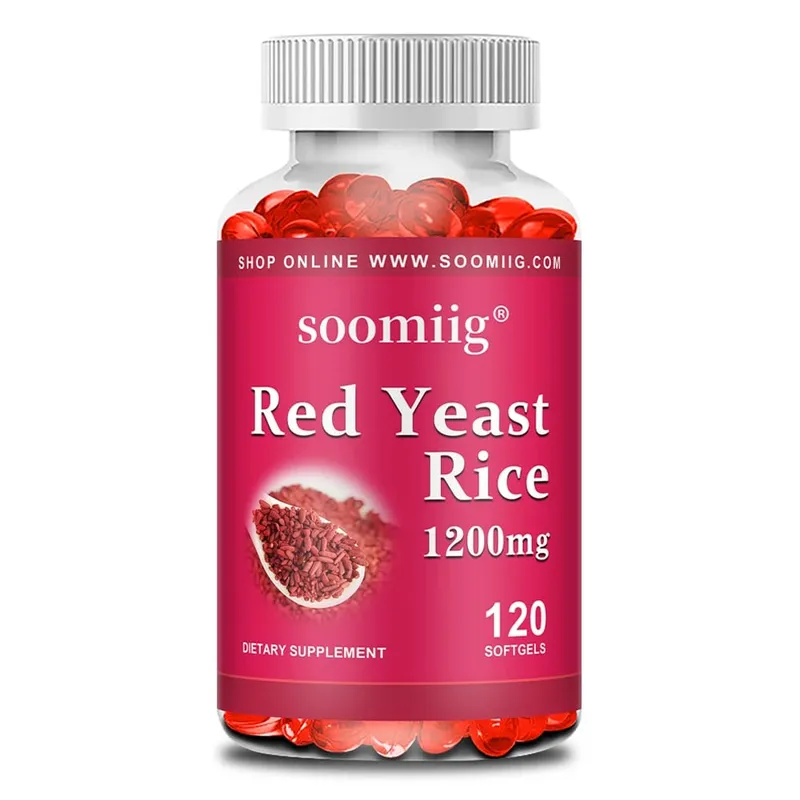 Red Yeast Rice 1200 Mg - Promotes Heart Lipid Blood Sugar and Cardiovascular Health Supports Healthy Cholesterol