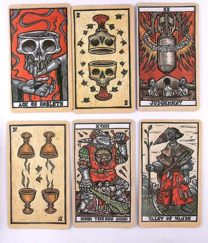 Tarot del A Tarot Deck and Guidebook Inspired by the World of Guillermo del Toro Novelty Book Beginners Card Game Deck Toy — image 4