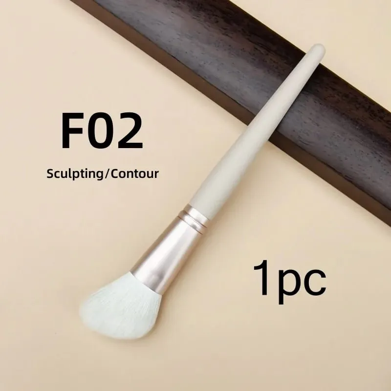 Blush Brush Bronzer Natural Goat Hair Pink Multifunctional Contour Foundation Makeup Brushes Beauty Tools — image 8