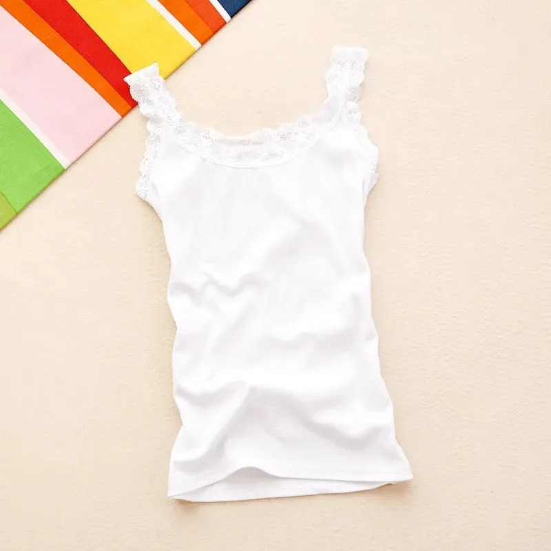 Camisole Lingere Tank Top Lace Strap White Black Sleep Vest Bralette Crop Top Sexy Camis Slim Corset Undershirt Tanks — image 9