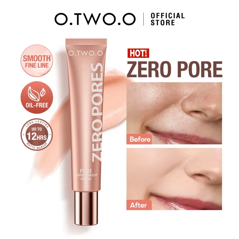 O.TWO.O 2pcs Face Makeup Set Primer Air Cushion BB Cream Invisible Oil-control Pore Soft Focus Long-lasting Brightskin Cosmetics