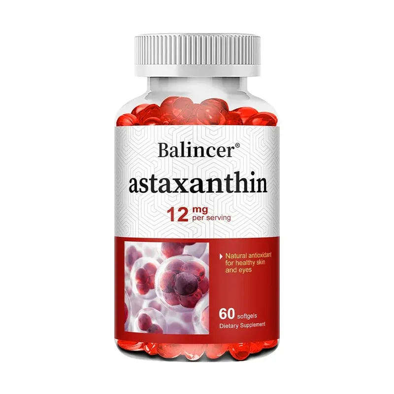 Balincer Astaxanthin Capsules 12mg Promotes Cardiovascular Health and Accelerates Metabolism Supporting Eye Joint & Skin Health — image 9