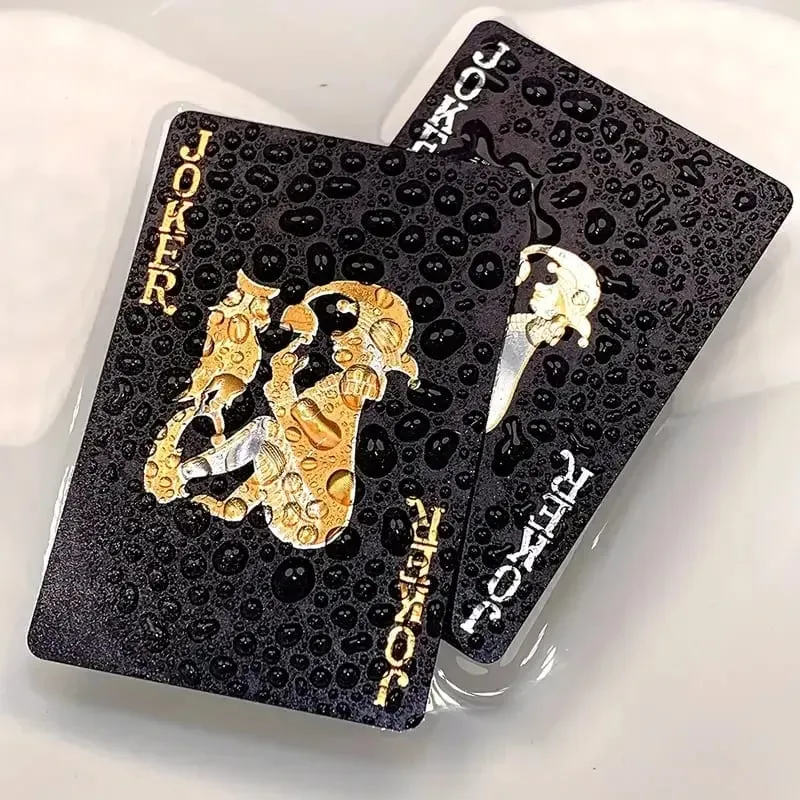 Color Black Gold Playing Card Game Card Group Waterproof Poker Suit Magic Dmagic Package Board Game Collection Entertainment — image 6