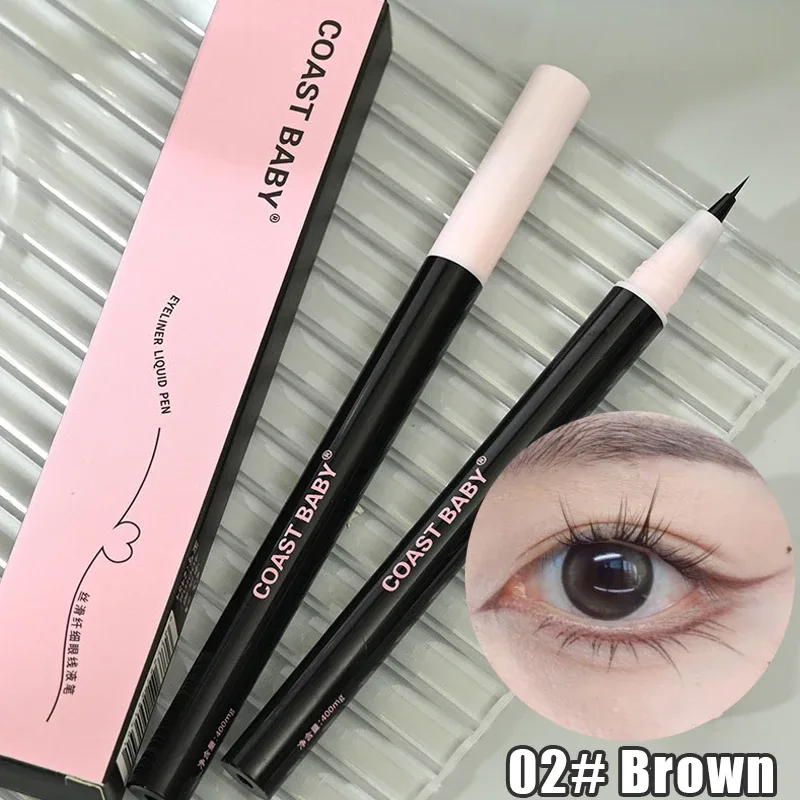 0.05mm Eyeliner Liquid Pen Matte Smooth Quick Dry Waterproof Ultra-thin Eyeliner Lower Eyelash Pen Non Smudging Korean Makeup — image 10