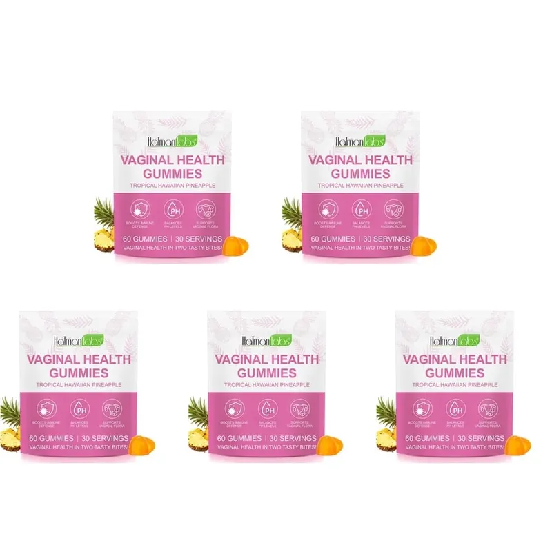 HolmanLabs Vaginal Health Gummies avec vitamine C et probiotiques soutiennent la flore vaginale aide à équilibrer les niveaux de pH 60 Gummies — image 11