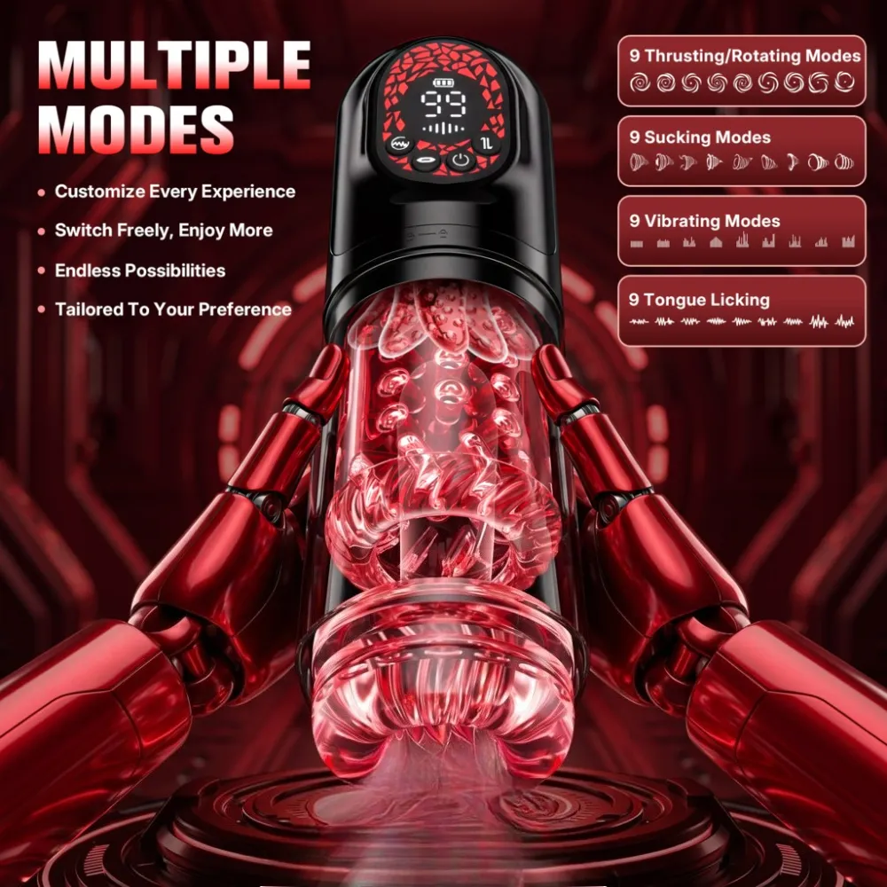 Telescopic Rotation Masturbator Cup Sucking Penis Pump Pocket Pussy Blowjob Sex Toys Stroker Piston Automatic Mastubator for Men