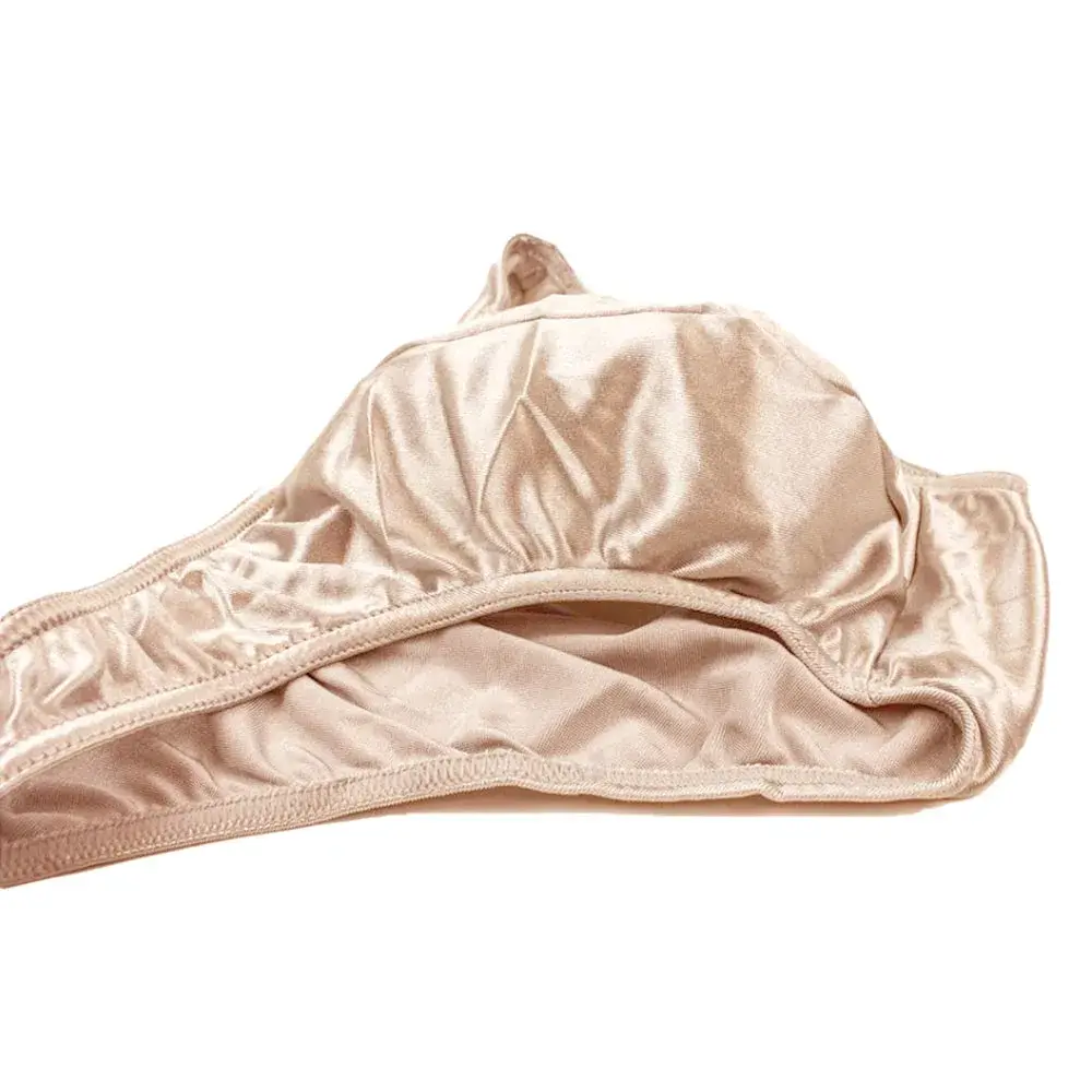 Mierside One Piese Plus Size Uomo Intimo Mutandine Rigonfiamento da uomo Mutandine di seta traspiranti Lotto di grandi dimensioni Mutande morbide S-3XL — image 2