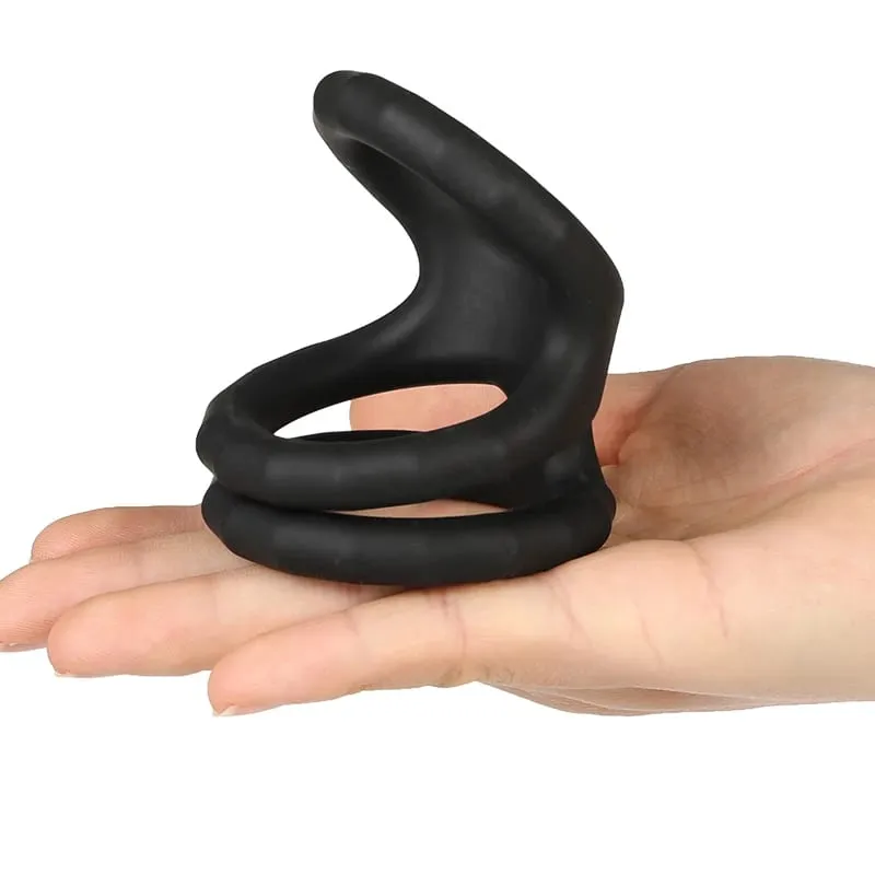 Elastic Penis Ring For Men Gay Ejaculation Erection Scrotum Bind Sex Toy Soft Cock Ring Man Dick Enlarger Ring Adult Sex Product — image 3