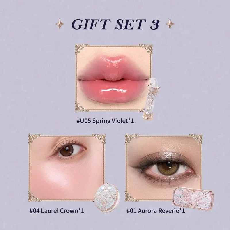 Flowerknows Knight Unicorn Collection Makeup Set Eye Shadow Palette Long Lasting Lipstick Blusher Setting Powder Matte Lipliner — image 10
