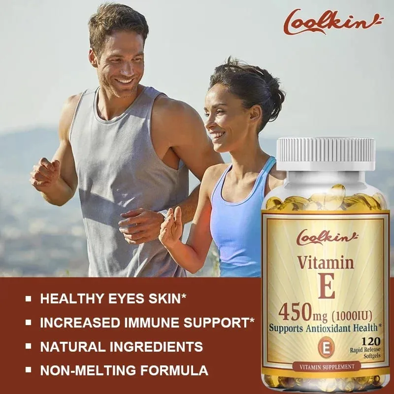 Natural Vitamin E Capsules - Brightens Skin Tightens Skin Reduce Wrinkles Anti-aging Antioxidant Supports Immune — image 6