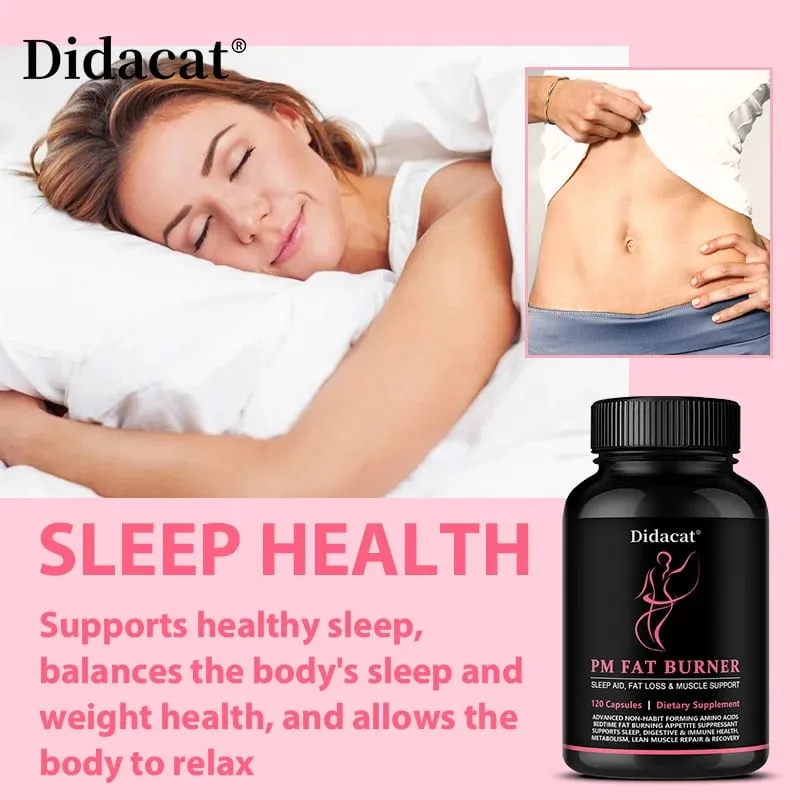 Fat Burner Supports Muscle Digestive Health Healthy Weight Loss Suppress Appetite Diet Nutritional Supplement for Sleep Aid — image 2