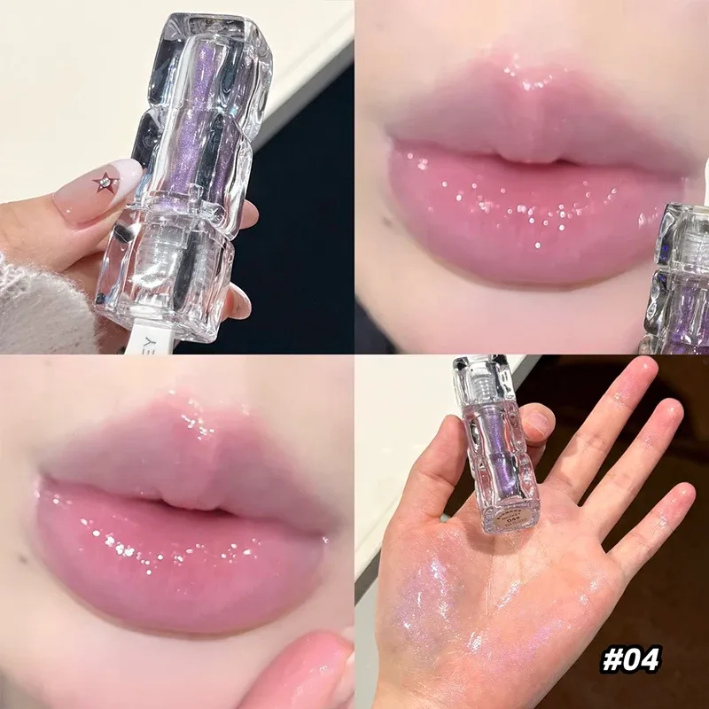 Watery Mirror Lip Gloss Lasting Moisturizing Easy Wearing Water Glass Lip Glaze Hydrating Sexy Red Lip Tint Cosmetics — image 6