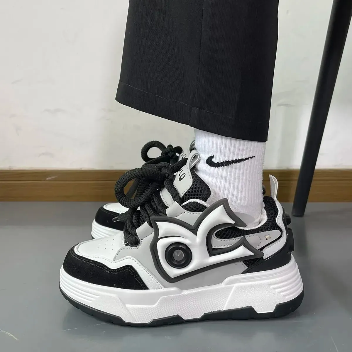 Men Chunky Sneakers 2024 Brand Design Men's Casual Sneakers Thick Sole Mans Skateboarding Shoes — image 5