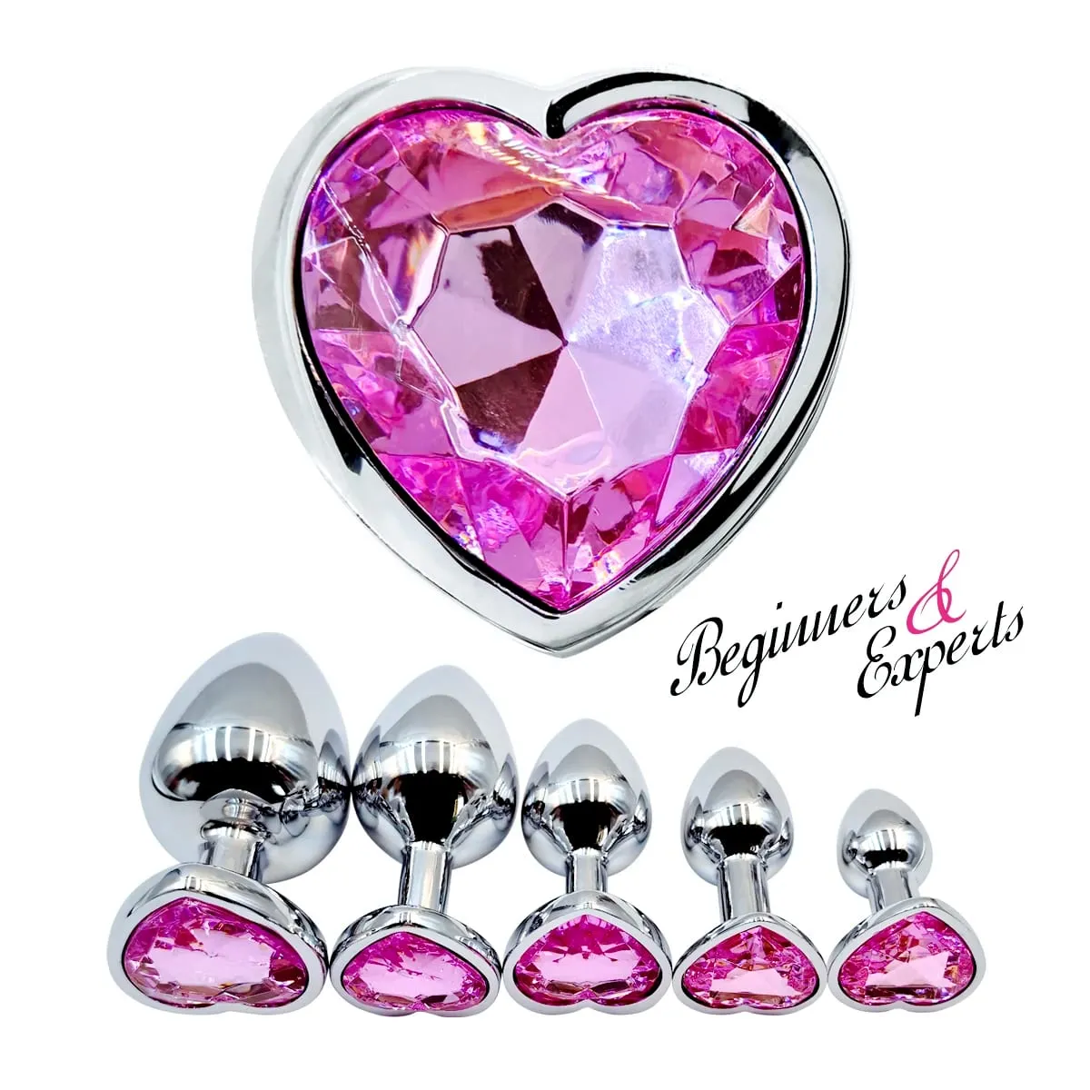 Heart Base Mini Smooth Metal Anal Plug Beginner Butt Plug Masturbation Stimulator Tool Sex Massager Adult Sex Toys For Man Women — image 2