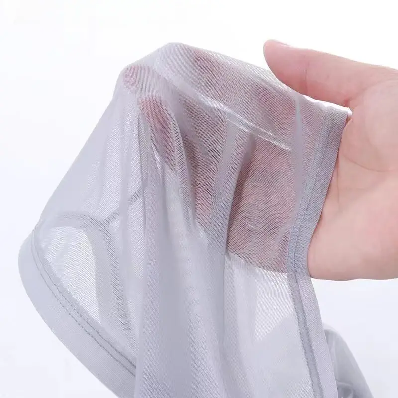 Underwear Transparent Boxers Bulge Ice Silk See Through Underpants Sexy Briefs Low Waist Panties Lingerie Intimates — image 5