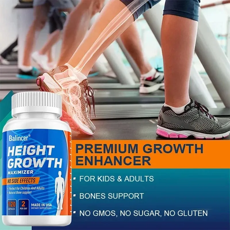 Growth Capsules Height Growth Maximizer for Bone Strength Made in USA Natural Height Increase Supplement — image 3