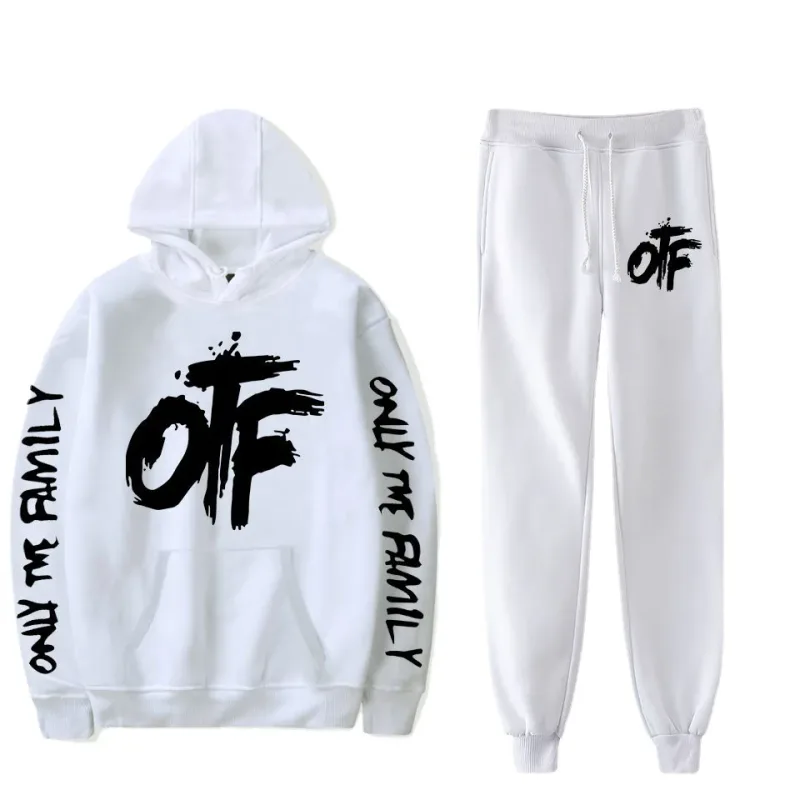 Harajuku Comfortable Funny OTF Letter Φούτερ Φούτερ Κοστούμι Ανδρικό/Γυναικείο Φούτερ + Παντελόνι Κοστούμι Χαριτωμένο σετ 2 τεμαχίων Ρούχα — image 6