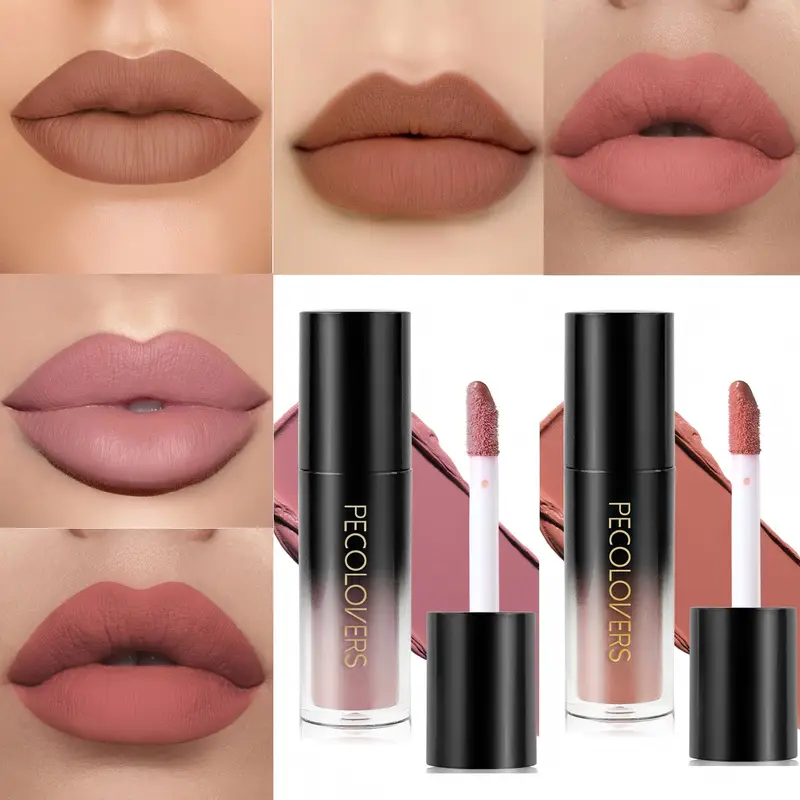 Multiple Colors Matte Velvet Lip Gloss Waterproof Long-lasting Non-stick Cup smooth Lipstick To Apply High Color Rendering — image 1