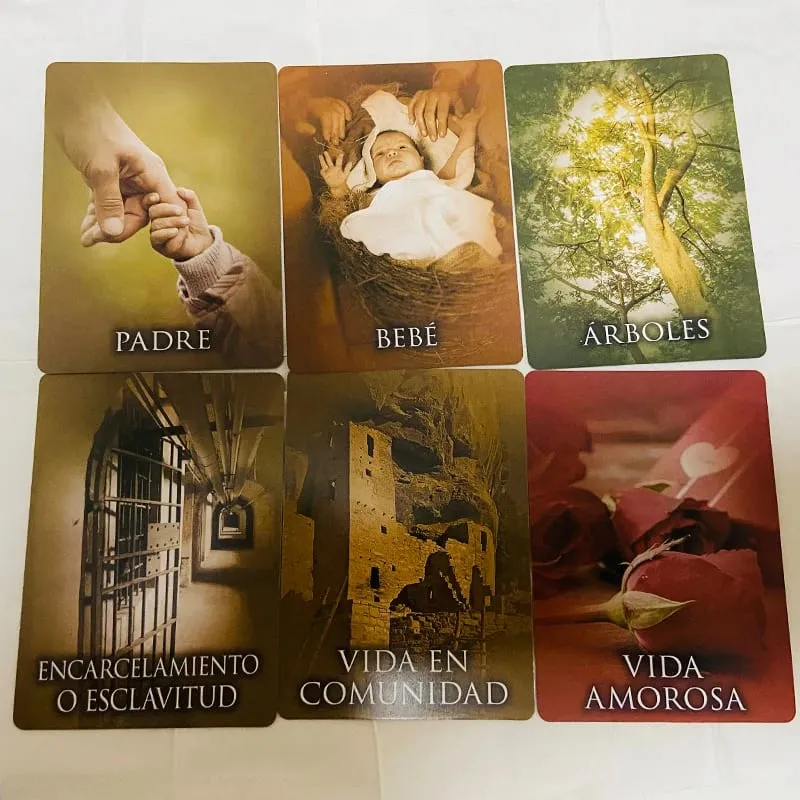Past Life Oracle Cards 44pcs Spanish Edition Board Games Oracle Deck — image 2