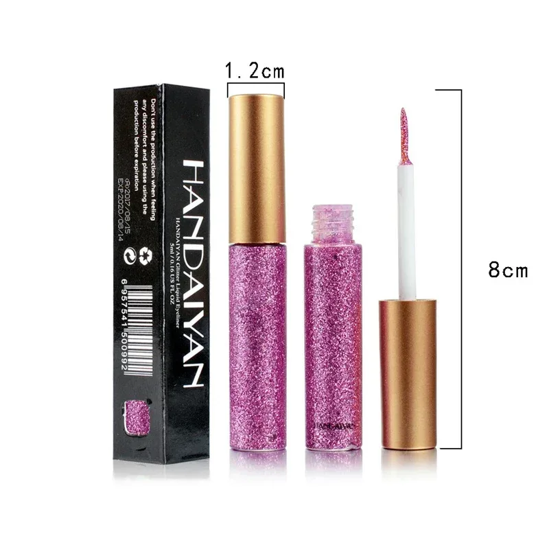 1pcs New Sexy Shining Glitter Liquid Eyeliner Pencil Diamond Shimmer Eye Liner Rose Gold Color Eyeliner Makeup for Eye Cosmetics — image 6