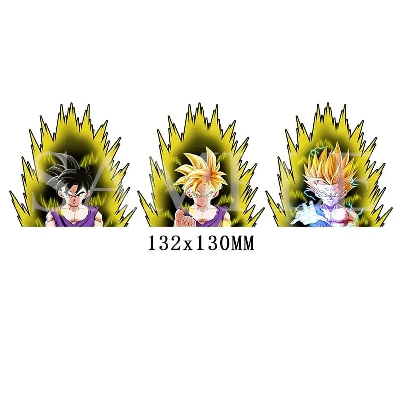 Anime 3D Lenticular Sticker Goku Vegeta Waterproof Decals for Car Refrigerator Skateboard Etc.kid's Gifts