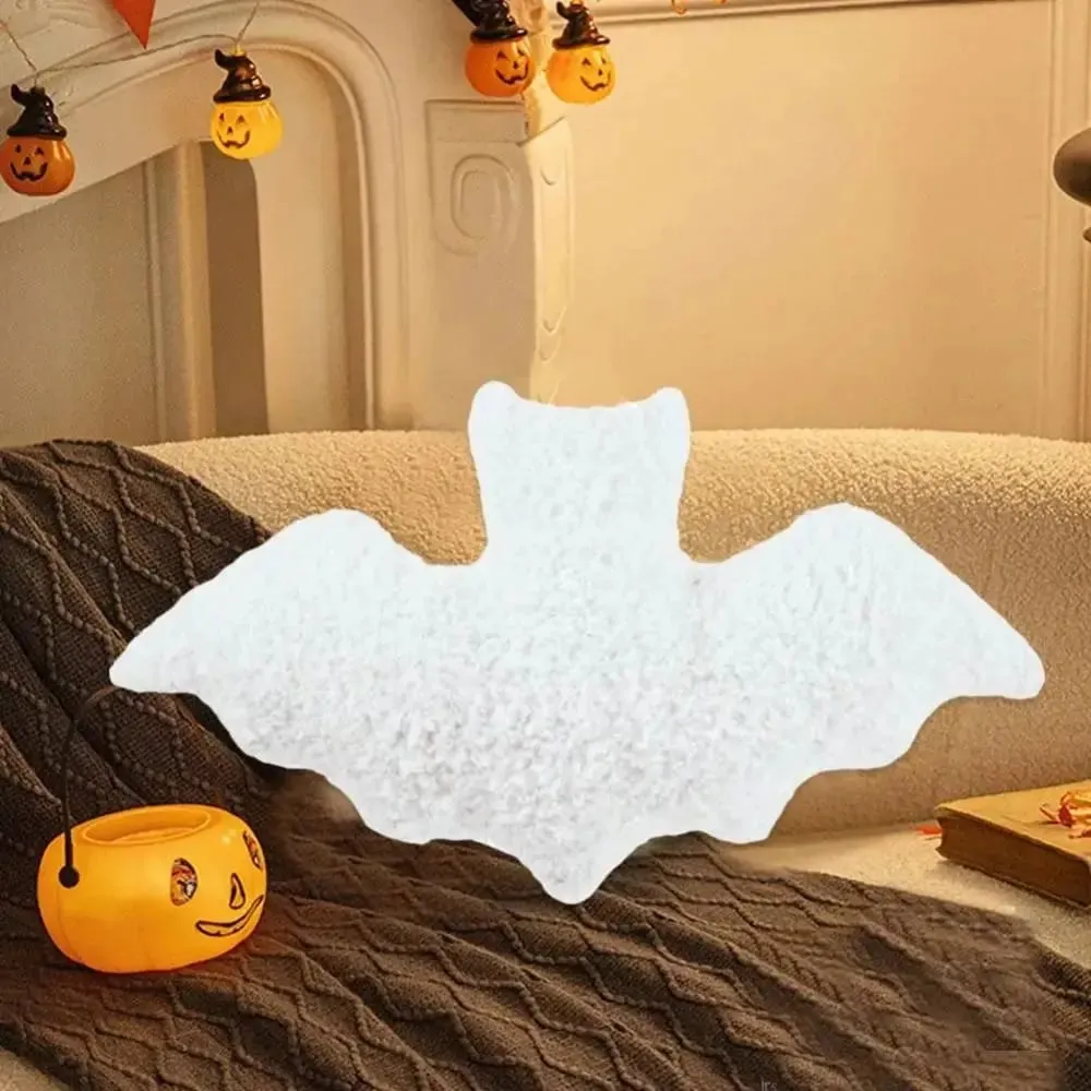 Materiale Flagermuspude Sort Hvid Brun Blødt stof Flagermusmodelleringspude Halloween-tema Gotisk Flagermus Halloween-dekoration — image 4